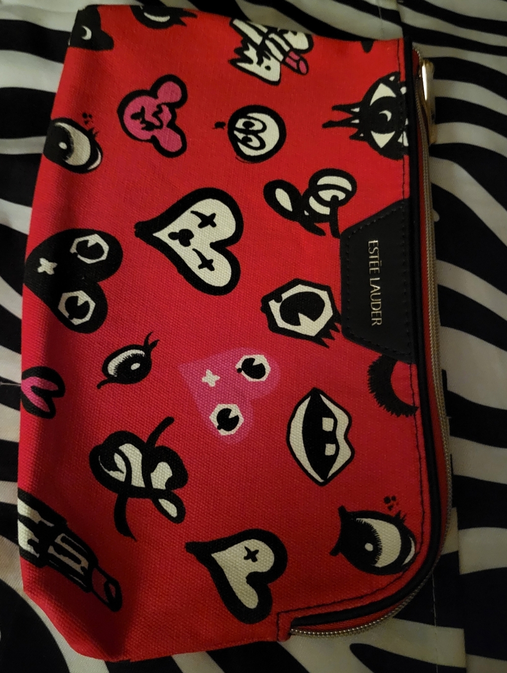 Women's Cosmetic Bag (Heart,Eye,Mouth Etc) By Estee Lauder